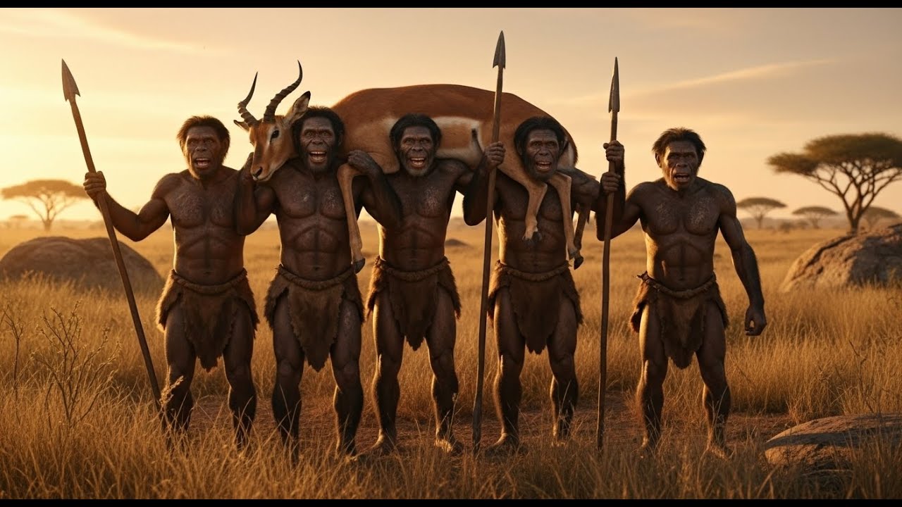 Life Million Years Ago | Hominids Battle Ancient Predators in Savage Savann