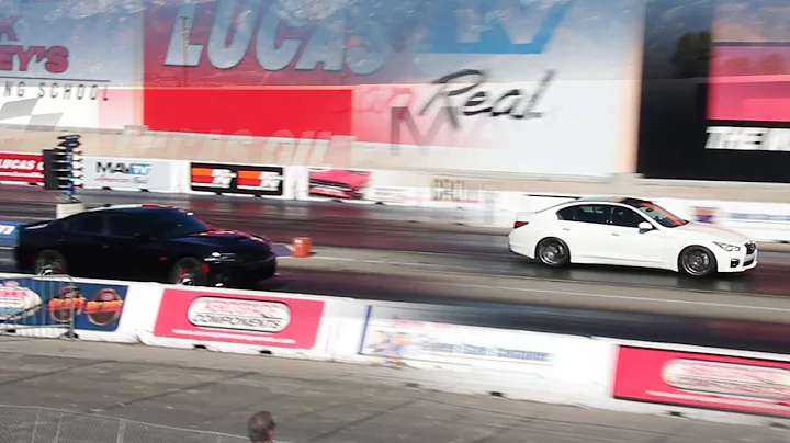 Infiniti Q50 Vs. Dodge Charger SRT8 | Drag Race