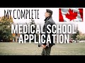 Going over my ENTIRE medical school application | GPA, MCAT, Extracurriculars (Canadian Student)