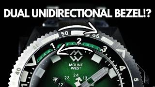 The Mount West Watch Co Summit - Unique Dual Bezel Diver!