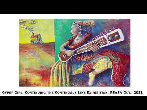 GYPSY GIRL Danny Tschopenko Continuing The Continuous Line RSASA Adelaide SA Oct 2023 