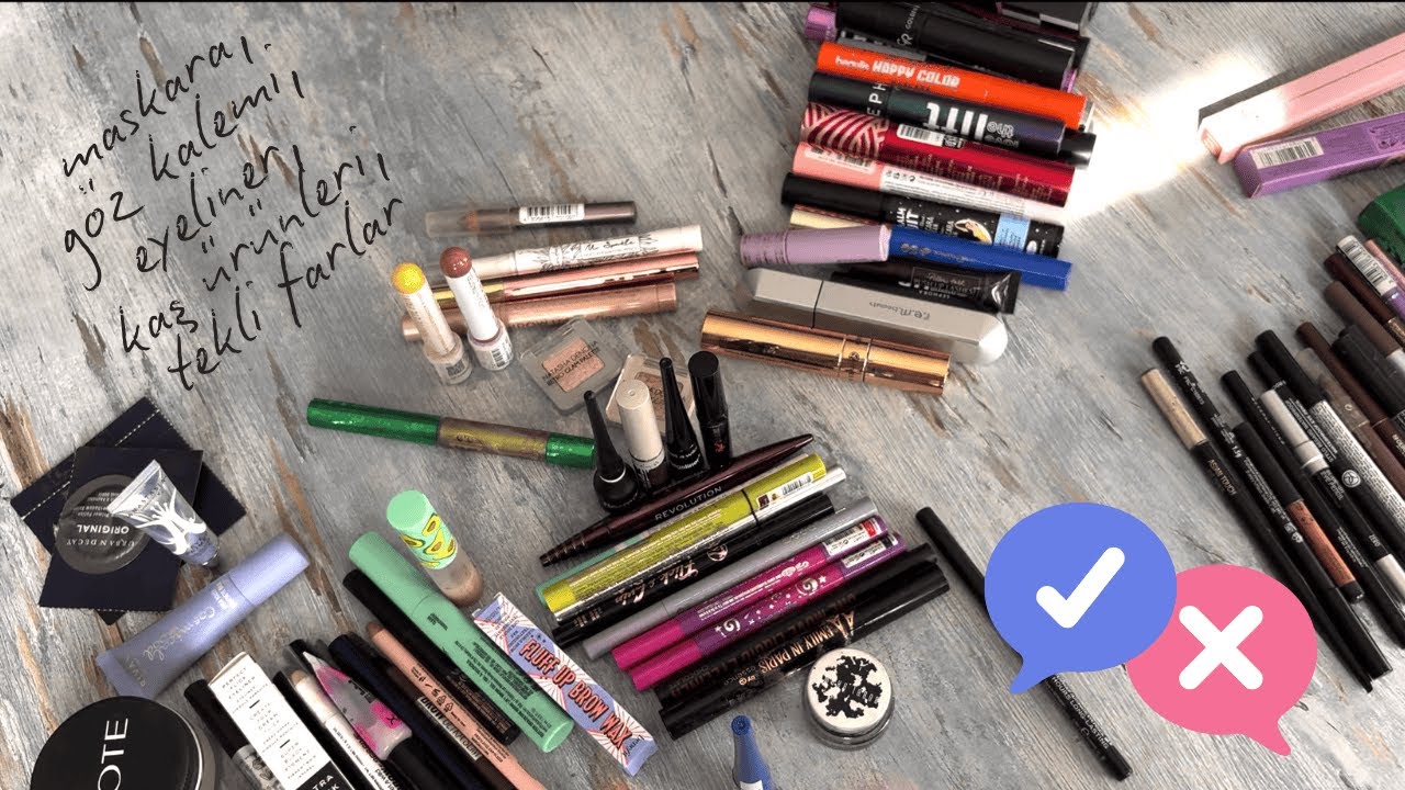 Göz Makyaj Ürünlerimi Temizliyorum | Maskaralar, Göz Kalemleri, Kaş Ürünleri, Tekli Farlar...