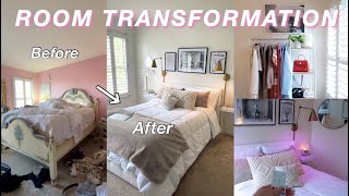 EXTREME ROOM TRANSFORMATION + TOUR  2021 | *aesthetic* room makeover