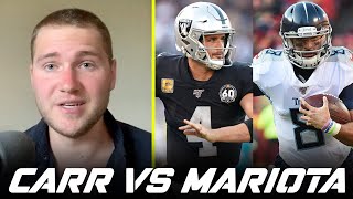 Derek carr vs marcus mariota. do you guys have a strong opinion on
this potential qb battle? subscribe to the podcast:
https:///arthurmoats55 tikt...