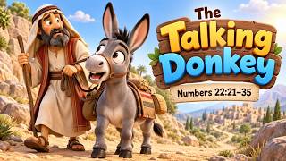 The Talking Donkey 🫏 | Balaam Bible Story for Kids | Numbers 22:21–35