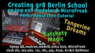 MODULAR BERLIN RATCHET Retro Music Jam. Tutorial demo. low end modular & MicroFreak Behringer 960