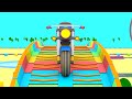 HERE I COME! - Motorbike Racing with Cartoon Cars! - Cartoons for Kids