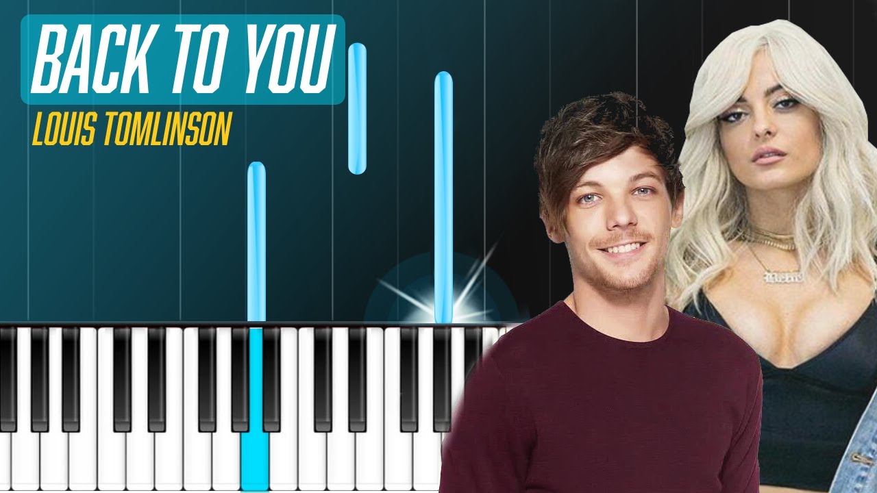 Louis Tomlinson - &quot;Back to You&quot; ft. Bebe Rexha Piano Tutorial - Chords - How To Play - Cover ...