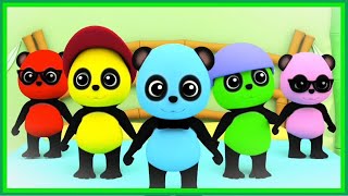 New nursery rhymes | Five Little Pandas | Nursery Rhymes and Baby Songs For Kids