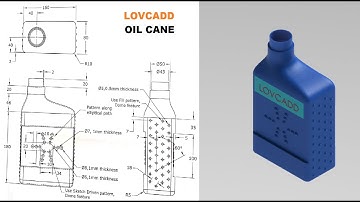 OIL CANE tutorial in solidworks by lovcadd