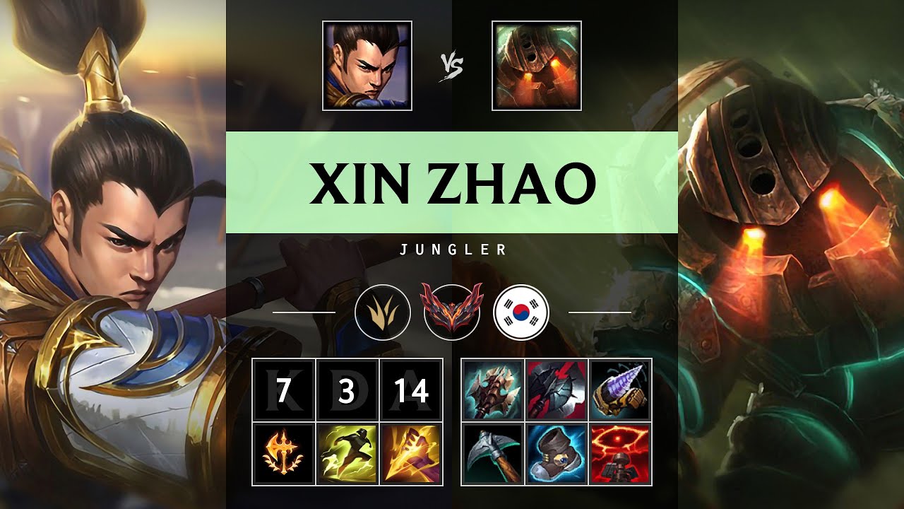 Xin Zhao Jungle vs Nautilus - KR Grandmaster Patch 25.16