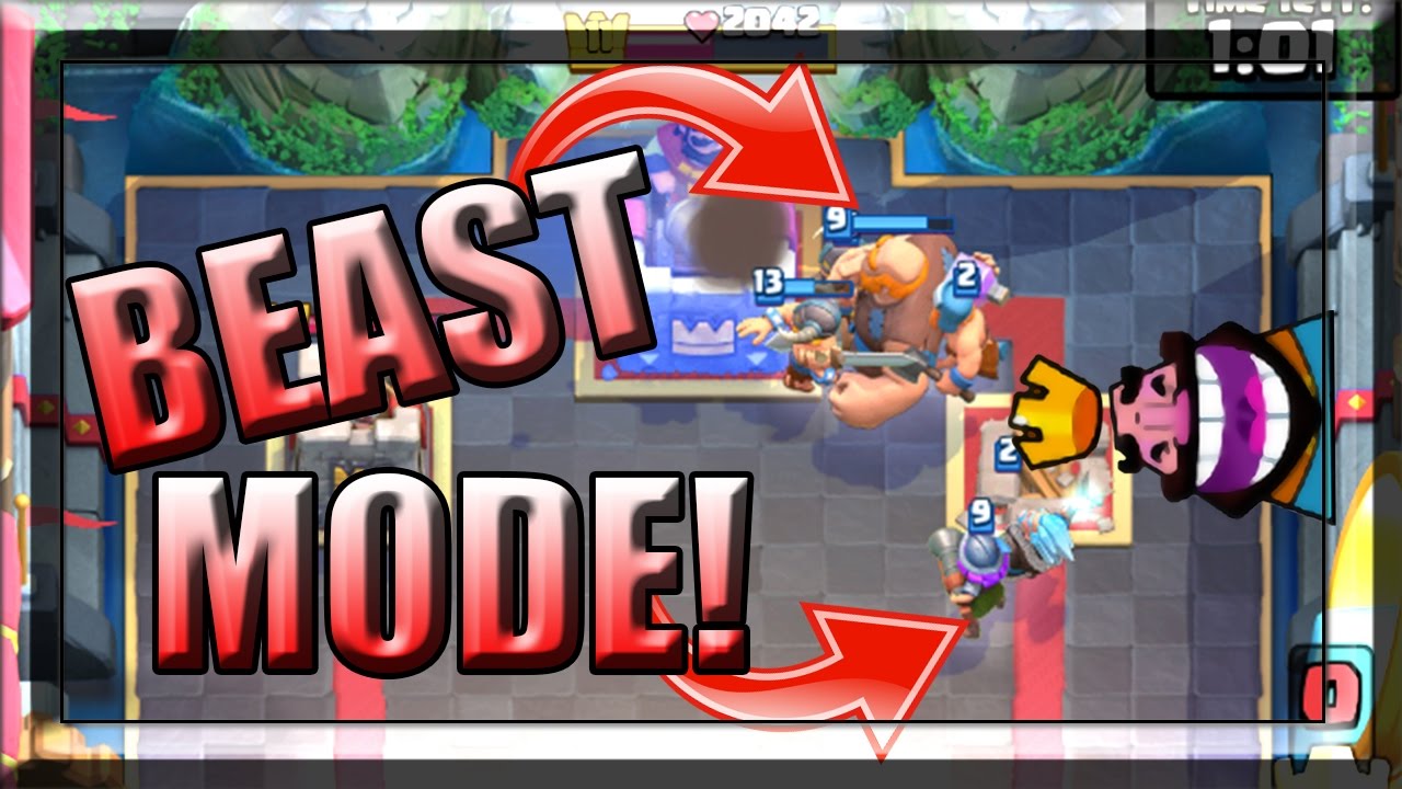 BEST GIANT, LUMBERJACK, ELITE BARBARIANS DECK YOU HAVE NEVER HEARD OF Beast  Mode Clash Royale - 