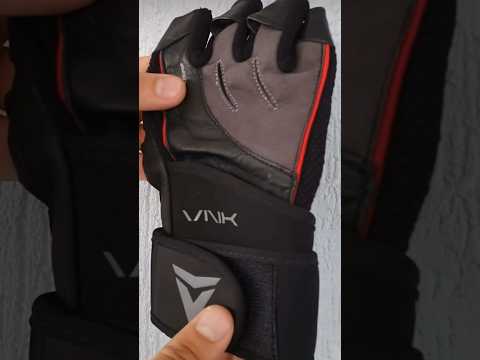 Рукавички для фітнесу та атлетики у спортзал VNK SGRIP Grey розмір M натуральна шкіра Nappa замша та неопрен, видео 1