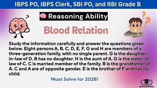 Eight Persons A B C D E F G And H Are Members Of A Threegeneration Family With No Single