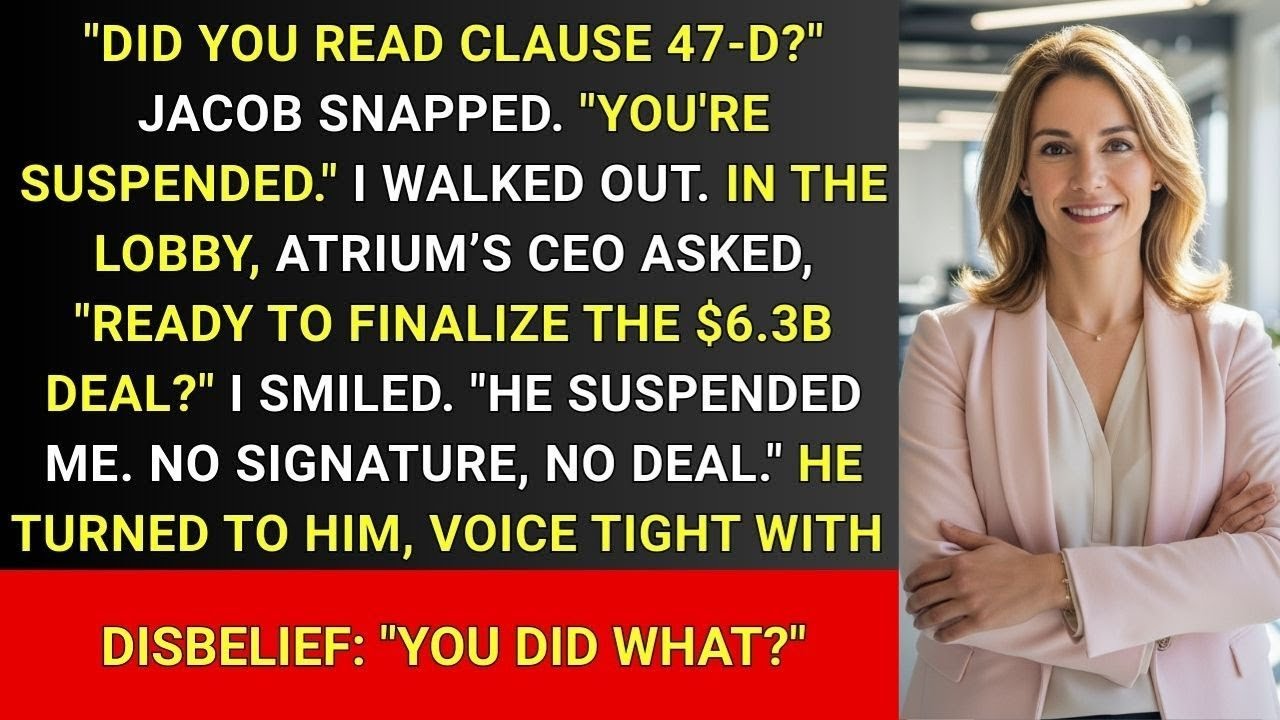 A Powerful Executive Fired Me—Minutes Later, Their $6.3B Merger Collapsed Over One Clause