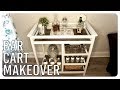 Old Changing Table Turned Bar Cart - Makeover