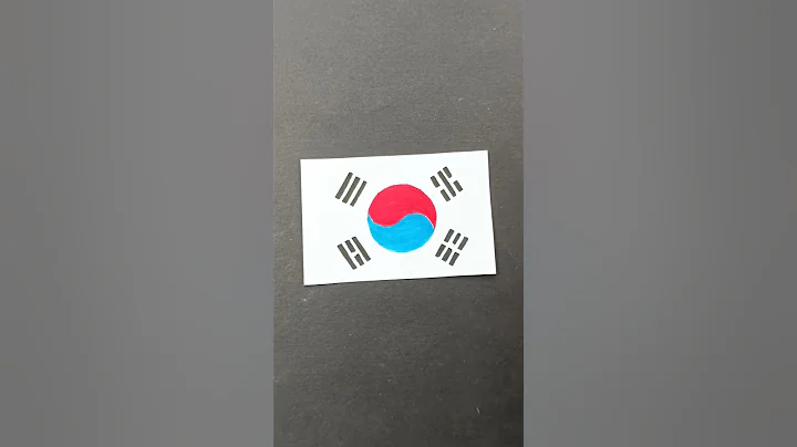 Drawing The Flag Of South Korea 🇰🇷 - What's Next? #shorts #art #creative