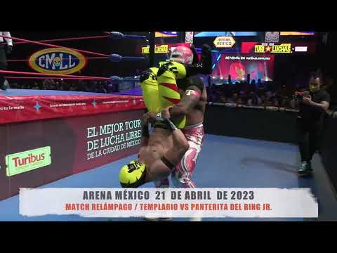 CMLL - MATCH RELÁMPAGO / TEMPLARIO VS PANTERITA DEL RING JR. / ARENA MÉXICO / 21-04-23