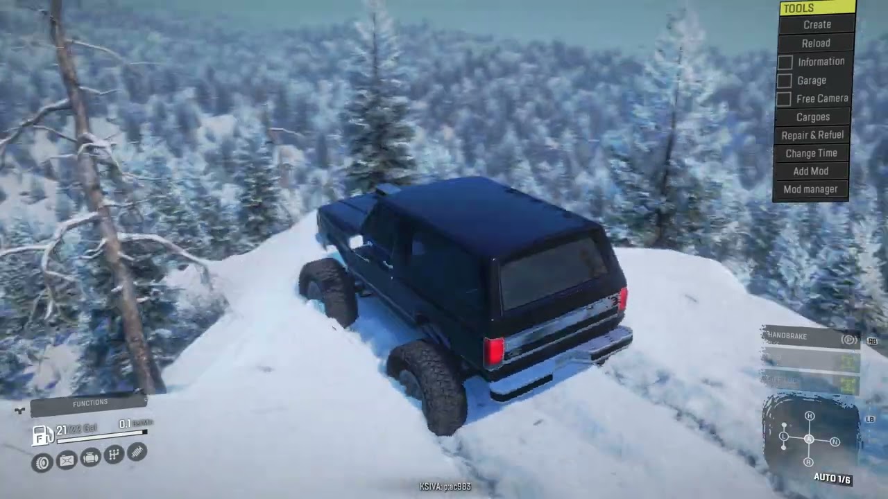 Cascade Springs Winter Map Exploring I Snowrunner (Part 1)