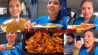 What I Eat In A Day Part 10 | Ghar Mai Khana Banake Bhar Khana Khane Chale Gayee.....| Joshi Vlogs