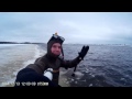 Страшно! Зимняя Волга. Подводная охота.