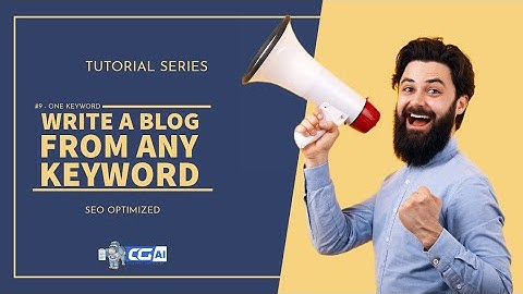 Create SEO Friendly Blog Posts From Just A Keyword With Content Gorilla
