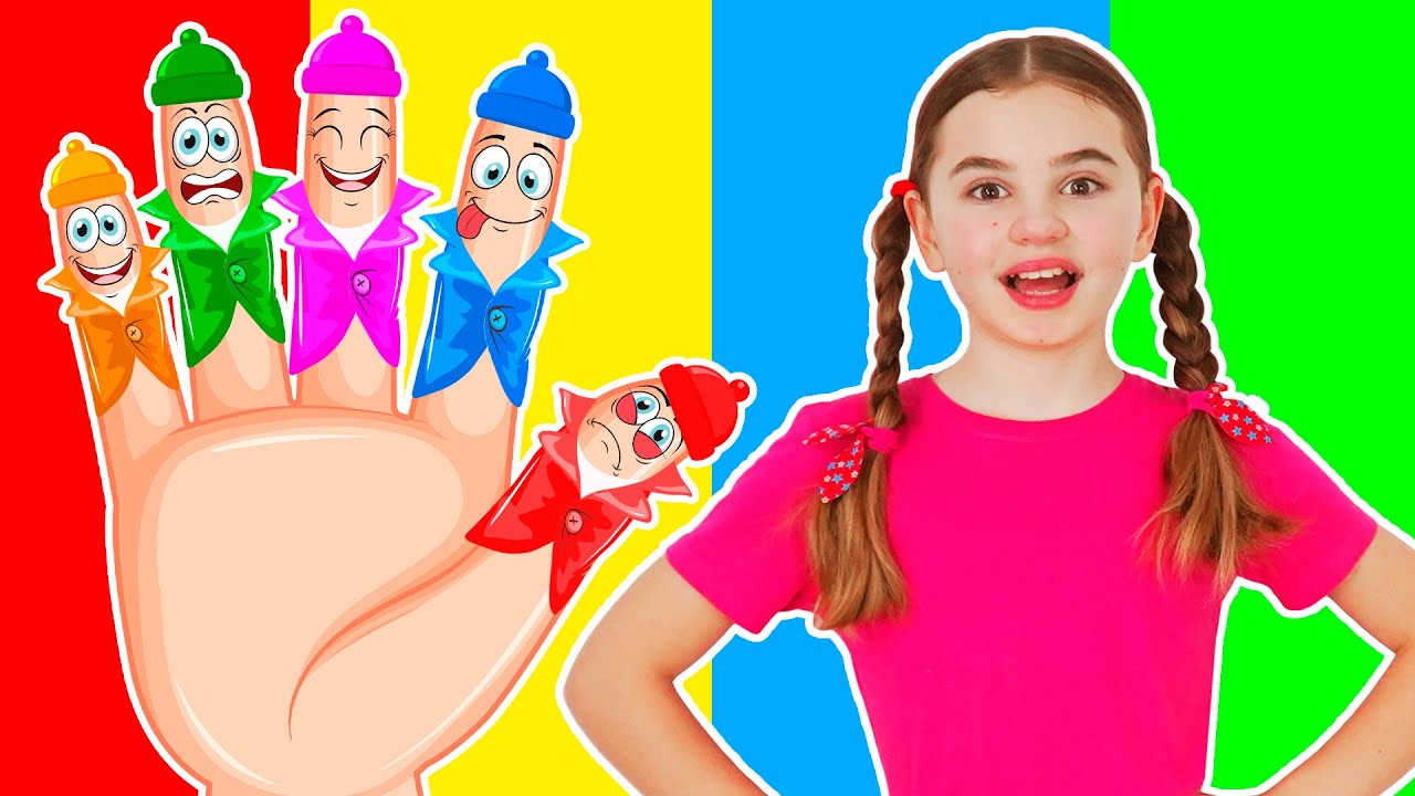 Finger Family Song With Colors + Fun Kids Songs By Poli and Nick YouTube