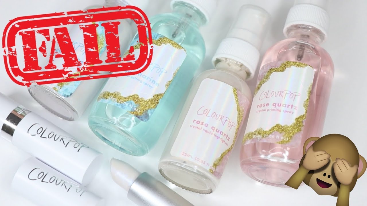 Colourpop Quartz Collection Fail - Swatches