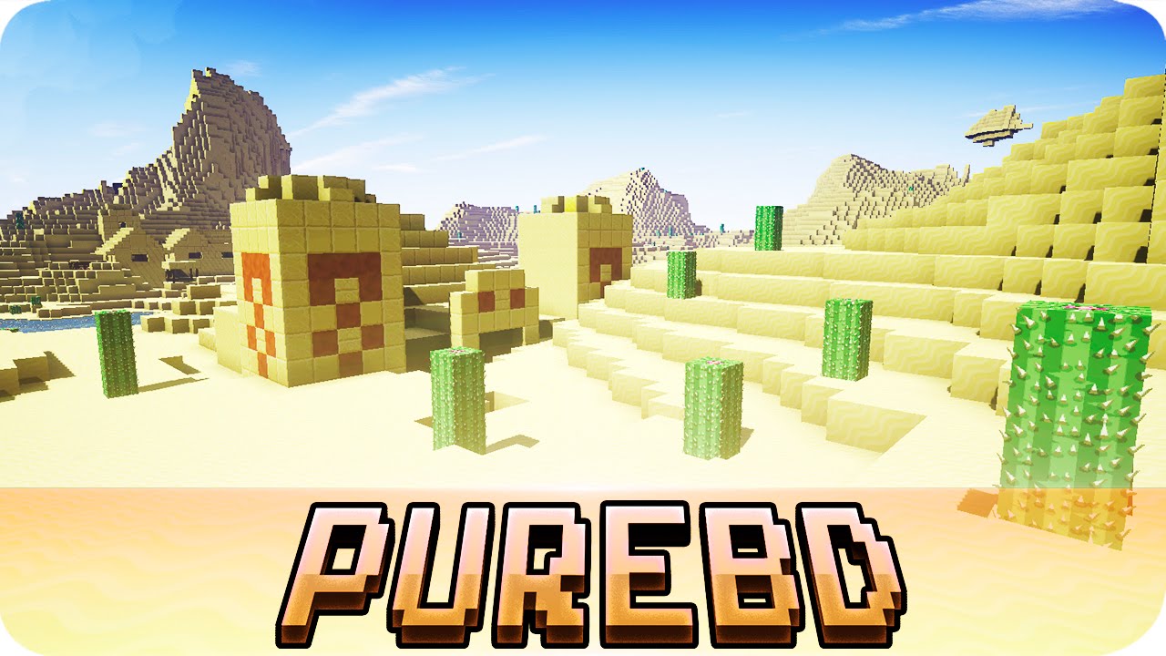Minecraft SEUS Shaders & PureBDcraft x128 Resource Pack (Works on 1.9) YouTube