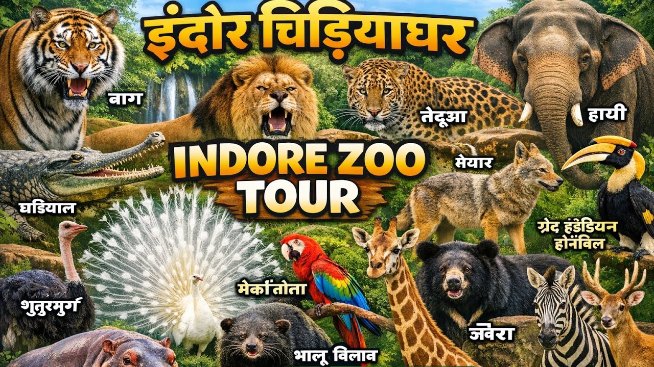 EXPERIENCE the Amazing Indore Zoo Tour? इंदौर चिड़ियाघर tour देख लो कितना सुंदर हैं।