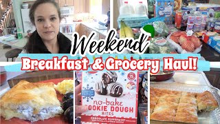 WALMART GROCERY HAUL & SAUSAGE CREAM CHEESE CASSEROLE! | VLOGMAS