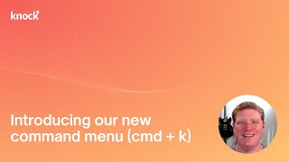 Introducing our new command menu (cmd+k)