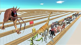 Last Survivor. Touched out, Swirl course from outside to inside! | Animal Revolt Battle Simulator