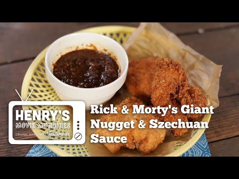 Giant Chicken Nugget With Szechuan Sauce   Henry