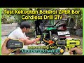 Test Kekuatan Baterai ZPER Cordless Drill 21V Untuk Poles Body Motor | Bor Listrik Murah 200 Ribuan