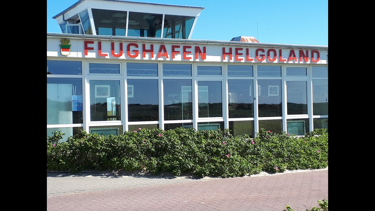 Helgoland,  Landung Piste 15,  Start Piste 15, Überflug Wilhelmshaven und Wangerooge