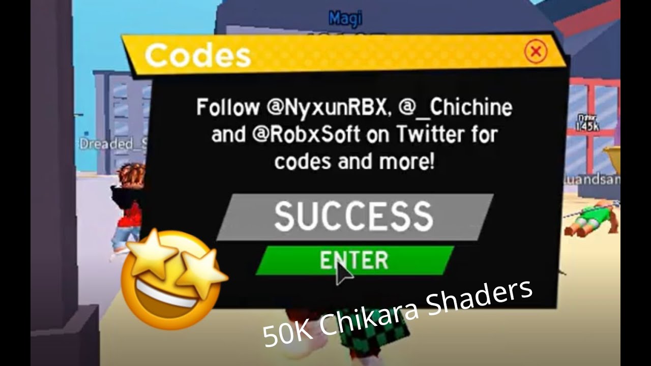 NEW CODE Anime Fighting Simulator 50K Chikara Shaders YouTube