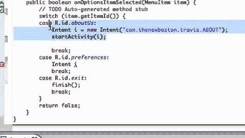 Android Application Development Tutorial   056   Creating a PreferenceActivity