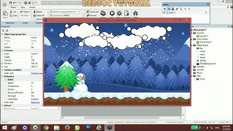 Construct 2 - Snow Effect Using Particle + CAPX