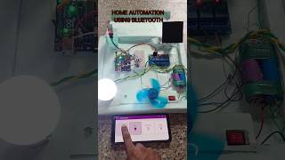 HOME AUTOMATION USING BLUETOOTH (HC05) #shorts #ytshorts #EEFUSION