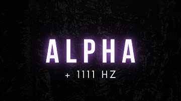 1111Hz Deep Alpha Waves for Sleeping | BLACK SCREEN (NO ADS)