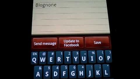 Swype on Samsung Galaxy S
