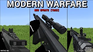 Modern warfare | Gun Addon Update | Bedrock edition | mcpe | 1.21.100+ | Nathz Mc screenshot 1