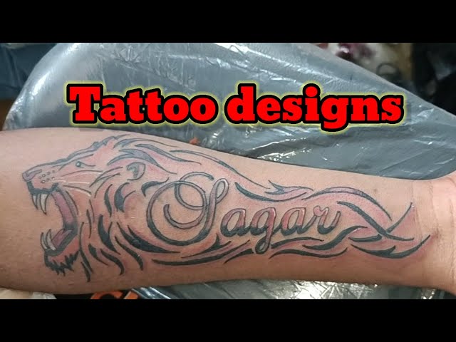 Sagar Name Tattoo: Best Sagar Name Tattoo on Hand & Chest | Sagar Name Tattoo  Designs | Tattoo Style - YouTube