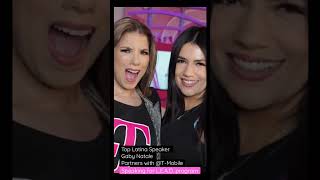 Top Female Motivational Keynote Speaker Gaby Natale partners with @T-Mobile - Top Latina Speaker