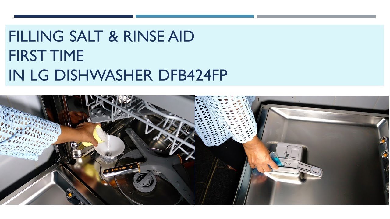 Filling your dishwasher with salt and rinse aid