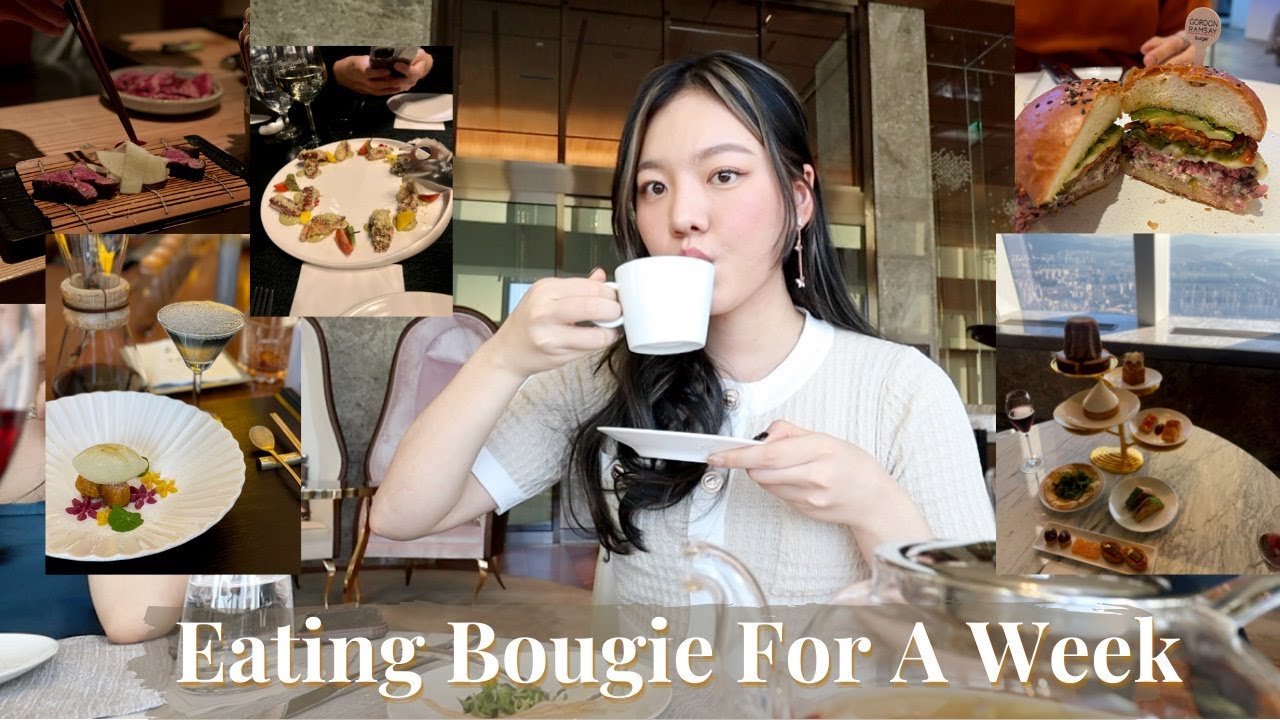 what i eat in a week in seoul | signiel afternoon tea, hanwoo omakase ...