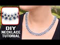 Beaded Chevron Stitch Crystal Necklace &amp; Beaded Clasp Live Jewelry Tutorial