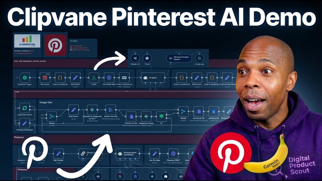 Clipvane AI Pinterest Pin Generator Demo