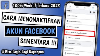 Cara Menonaktifkan Akun Facebook Sementara 2023 | Nonaktifkan Facebook Sementara